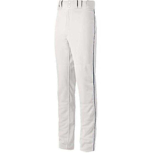 Mizuno Premier Pro Men's Piped Baseball Pant G7 - White Navy - HIT a Double