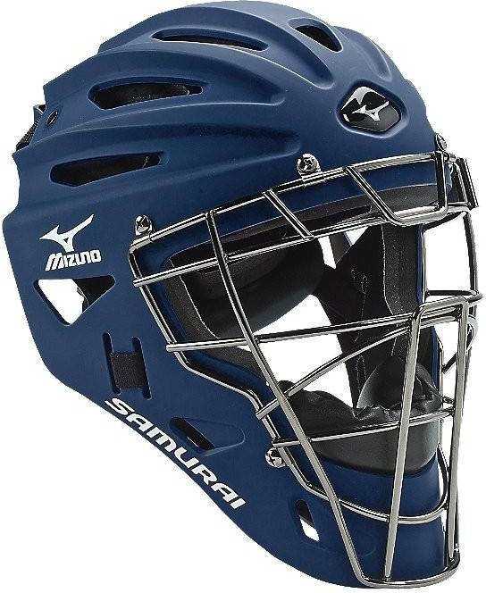 Mizuno Samurai Youth Catcher's Helmet G4 Navy - 380192 - HIT a Double