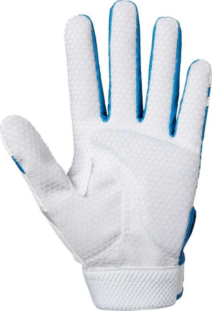 Mizuno Women's Finch Softball Batting Gloves - Royal White - HIT a Double