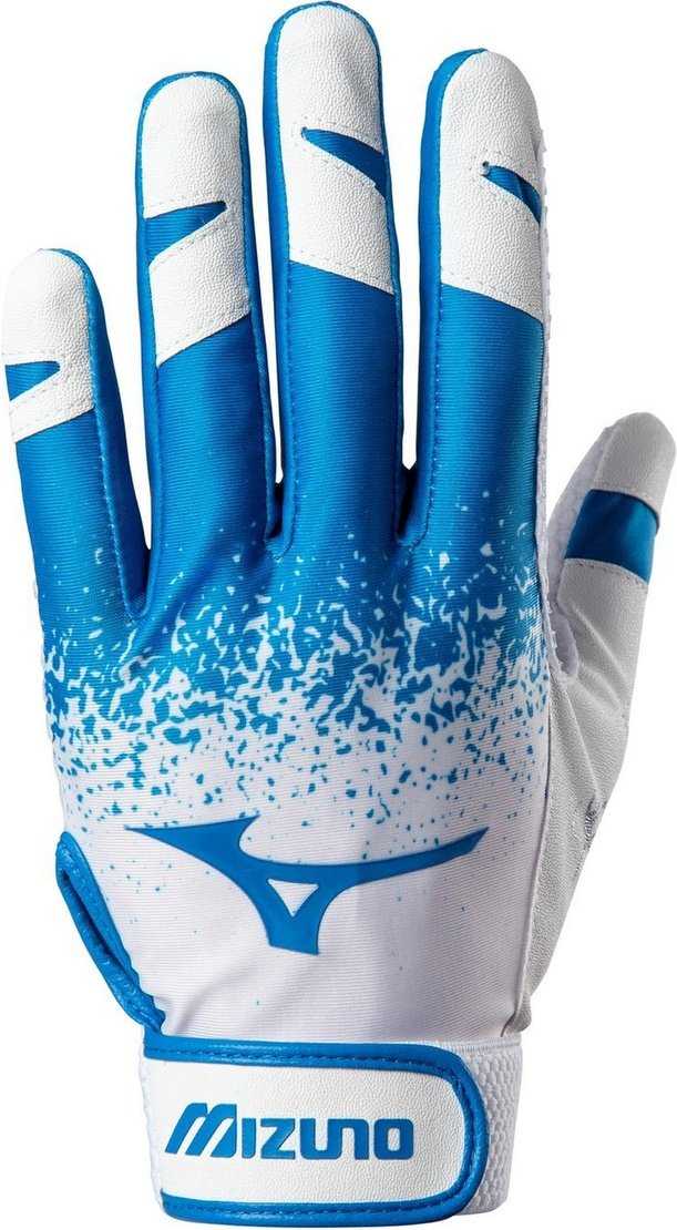 Mizuno Women's Finch Softball Batting Gloves - Royal White - HIT a Double