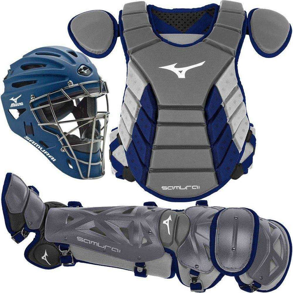 Mizuno Youth Samurai Box Set 380420 - Gray Navy - HIT a Double