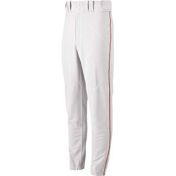 Mizuno Youth Select Piped Pant - White-Red - HIT a Double