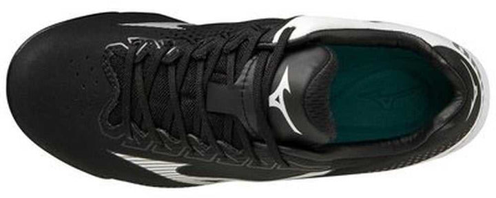 Mizuno Youth Wave Finch Lightrevo JR Low Molded Cleats - Black White - HIT a Double - 4