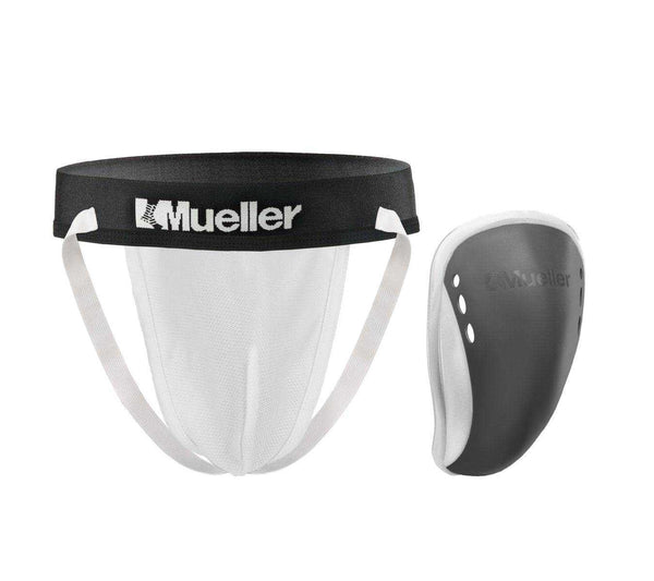 Mueller Flex Shield with Supporter Adult - Gray - HIT a Double