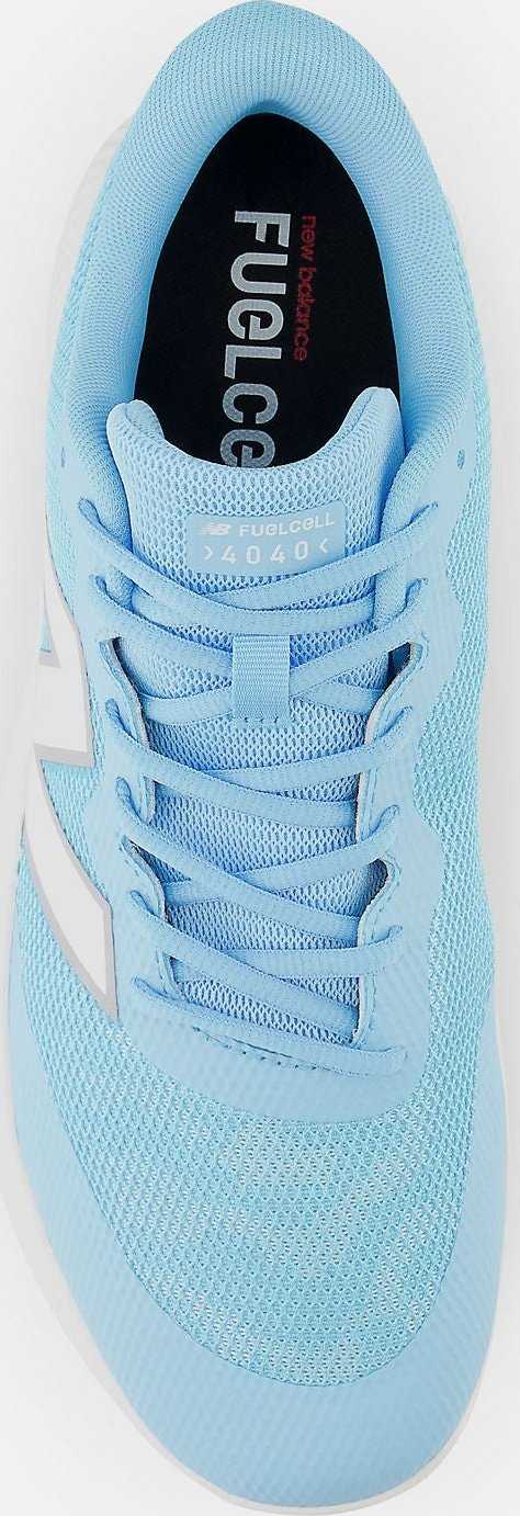 New Balance 4040v7 Fresh Foam Turf Baseball Shoe - Team Sky Blue White - HIT a Double