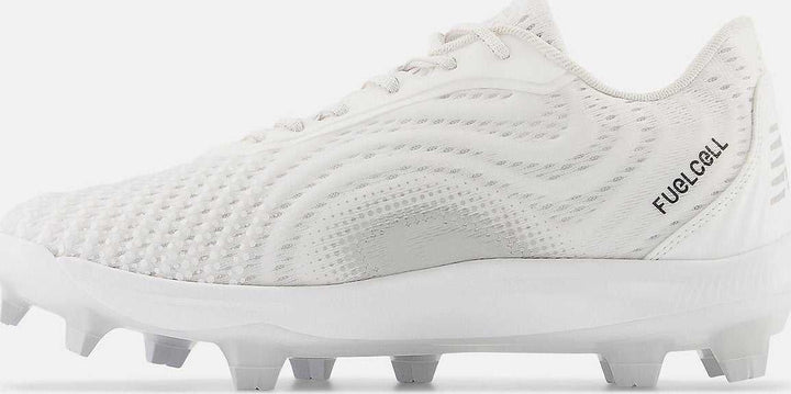 New Balance FuelCell PL4040v7 Low Molded Cleat - White - HIT a Double