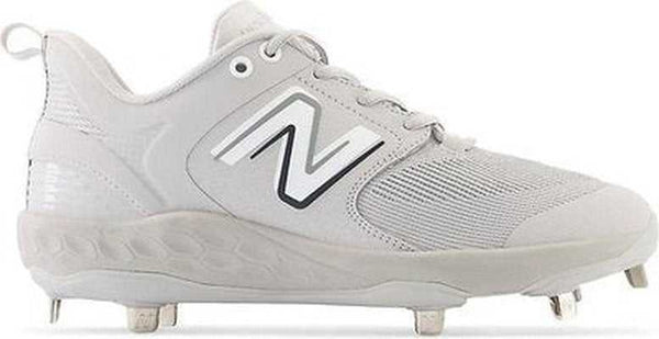 New Balance 3000v6 Fresh Foam Metal Cleats Low Cut - Gray - HIT a Double - 1