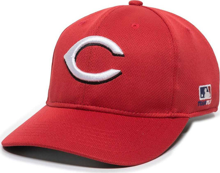 OC Sports MLB-350 MLB Polyester Baseball Adjustable Cap - Cincinnati Reds Home - HIT a Double