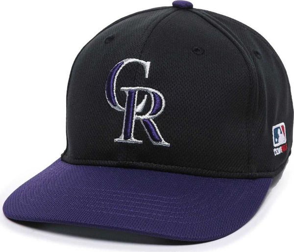 OC Sports MLB-350 MLB Polyester Baseball Adjustable Cap - Colorado Rockies Alternate - HIT a Double