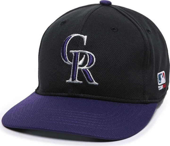 OC Sports MLB-350 MLB Polyester Baseball Adjustable Cap - Colorado Rockies Alternate - HIT a Double