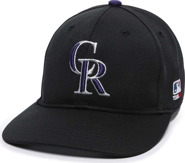 OC Sports MLB-350 MLB Polyester Baseball Adjustable Cap - Colorado Rockies Home & Road - HIT a Double