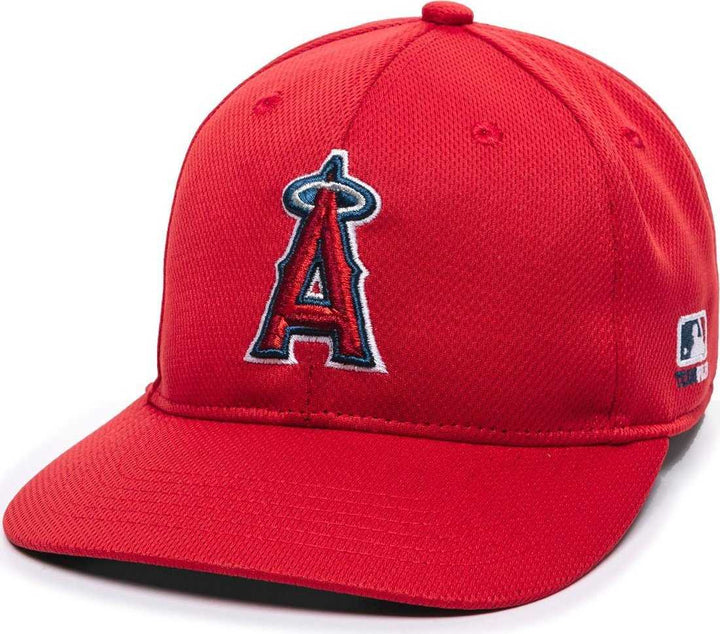 OC Sports MLB-350 MLB Polyester Baseball Adjustable Cap - Los Angeles Angels Home & Road - HIT a Double