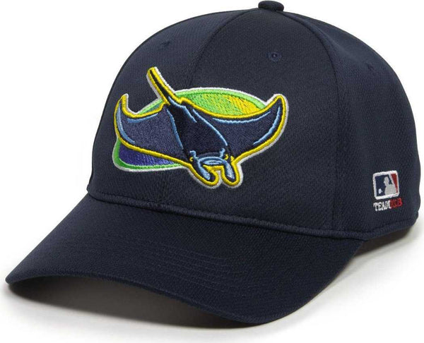 OC Sports MLB-350 MLB Polyester Baseball Adjustable Cap - Tampa Bay Rays Alternate - HIT a Double