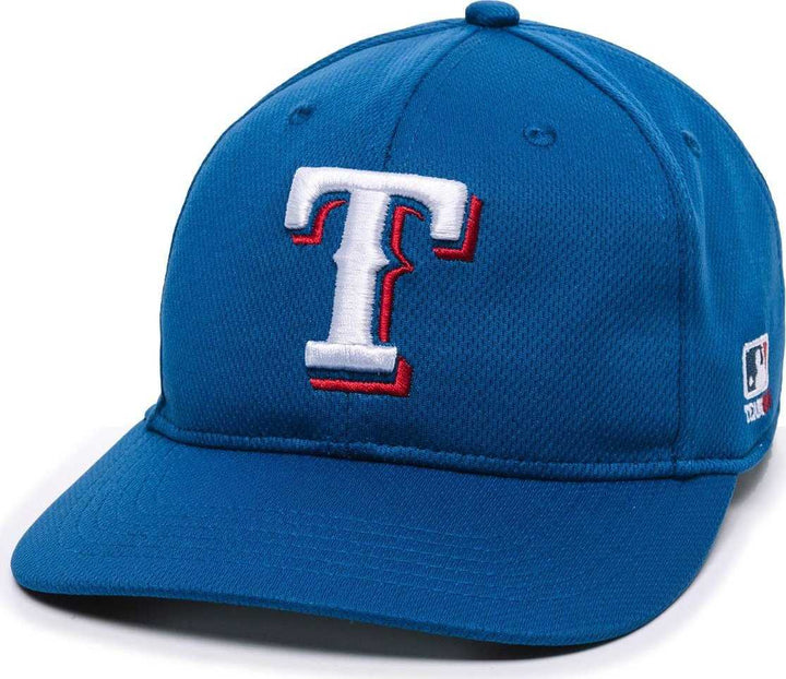 OC Sports MLB-350 MLB Polyester Baseball Adjustable Cap - Texas Rangers Home & Road - HIT a Double