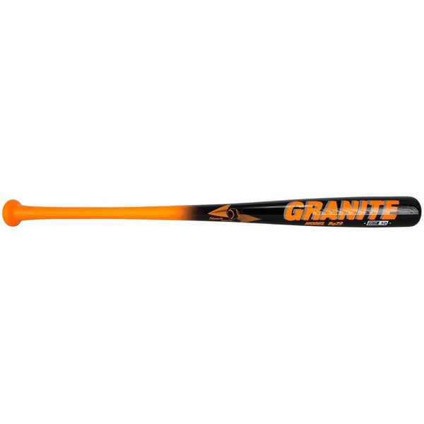 Pinnacle Granite Adult Bamboo Hickory Bat - Orange Black - HIT a Double