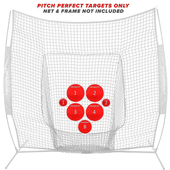 PowerNer Pitch Perfect Training Targets - Red - HIT A Double