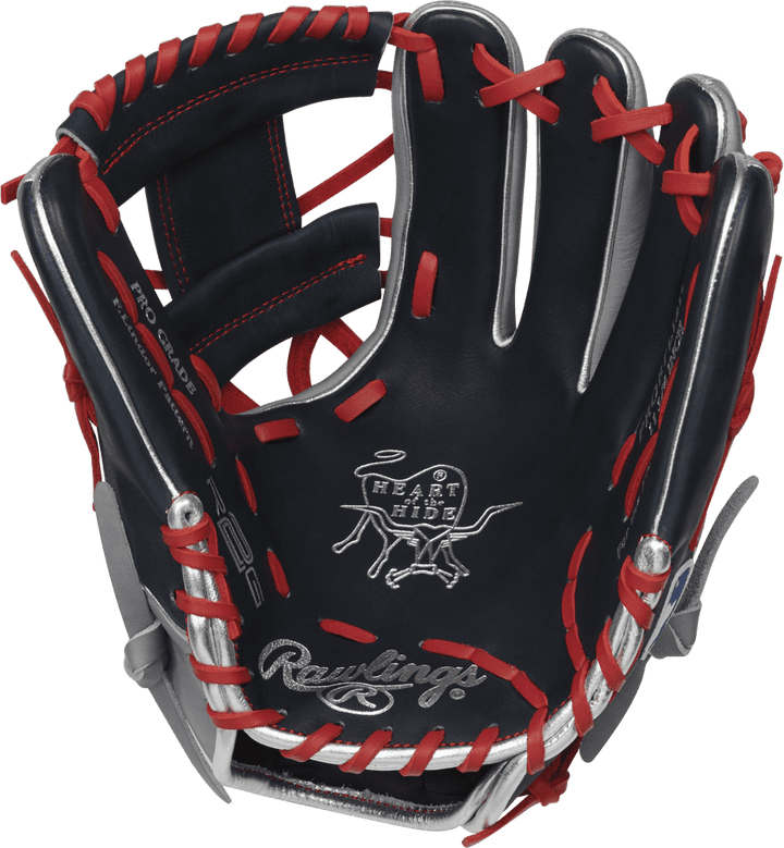 Rawlings 2022 Heart of the Hide R2G Lindor11.75" Infield Glove PRORFL12N - Gray Black - HIT a Double - 2