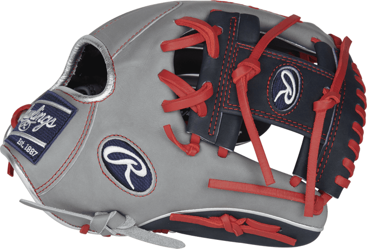 Rawlings 2022 Heart of the Hide R2G Lindor11.75" Infield Glove PRORFL12N - Gray Black - HIT a Double - 4