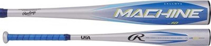 Rawlings 2024 Machine 2 5/8" Barrel -10 USA Bat - Blue Silver - HIT a Double - 2