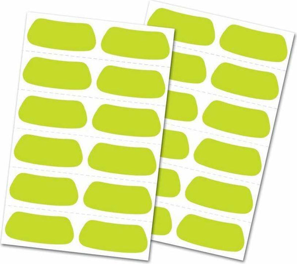 Rawlings Eye Black Stickers - Optic Yellow - HIT a Double - 1