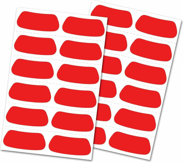 Rawlings Eye Black Stickers - Red - HIT a Double - 1
