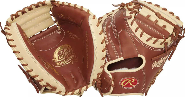 Rawlings Pro Preferred 33.00" Catcher's Mitt PROSCM33BRC - Bruciato Camel - HIT a Double - 3