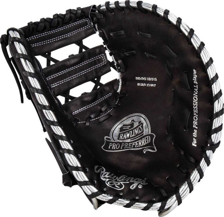 Rawlings Pro Preferred Anthony Rizzo 12.75" 1st Base Mitt RPROSAR44B - Black - HIT a Double - 2