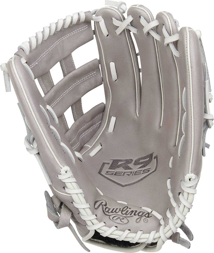 Rawlings R9 13.00" Fastpitch Utility Glove R9SB130-6G - Gray White - HIT a Double - 2