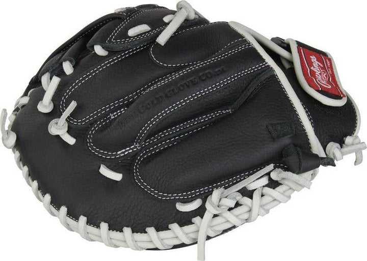 Rawlings Shut Out Series 31.50" Fastpitch Catcher's Mitt RSOCM315BW - Black White - HIT a Double - 5