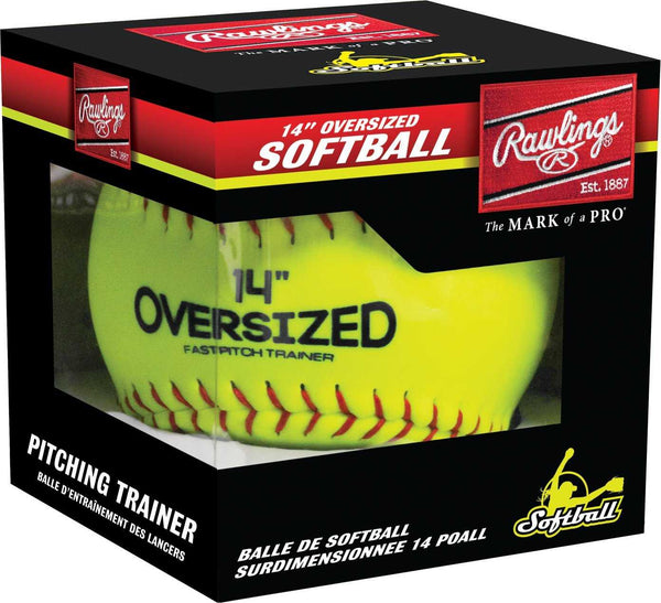 Rawlings 14" Oversized Pitcher's Training Softball - Yellow - HIT a Double