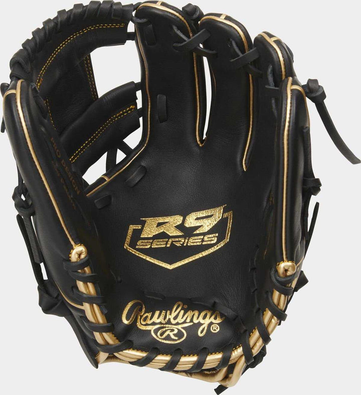 Rawlings 2021 R9 Series 11.50" 200-Pattern Infield Glove R9204-2BG - Black Gold