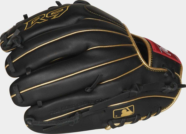 Rawlings 2021 R9 Series 11.50" 200-Pattern Infield Glove R9204-2BG - Black Gold