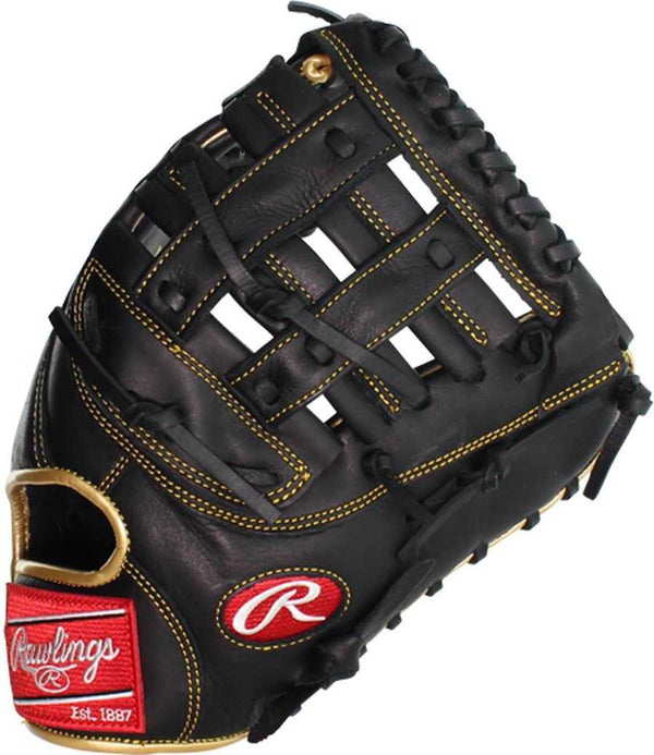 Rawlings 2021 R9 Series 12.5" 1st Base Mitt R9FM18BG - Black Gold - HIT A Double