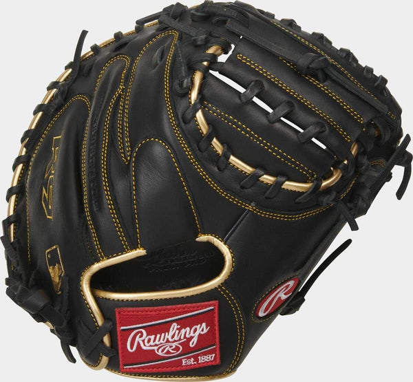 Rawlings 2021 R9 Series 32.50" Catcher's Mitt R9CM325BG - Black Gold - HIT a Double