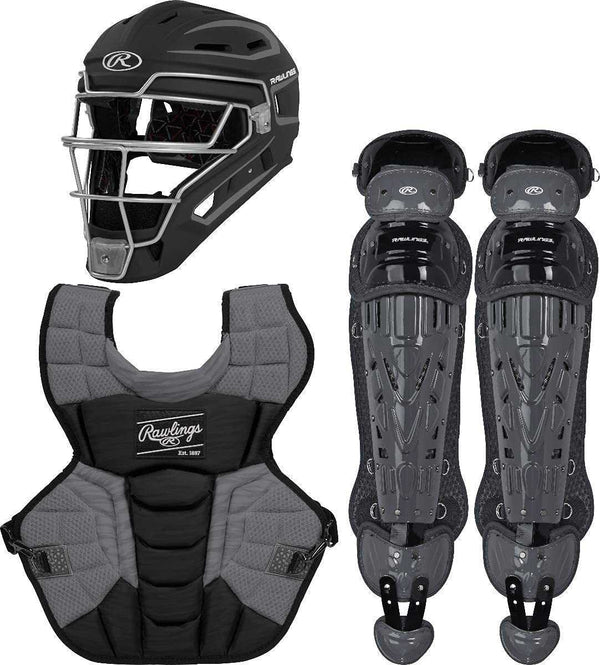 Rawlings 2022 Velo 2.0 Intermediate Catcher's Set - Black Graphite - HIT a Double