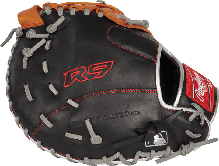 Rawlings 2023 R9 Contour Series 12.00" First Base Mitt R9FMU-17BT- Black Tan - HIT a Double