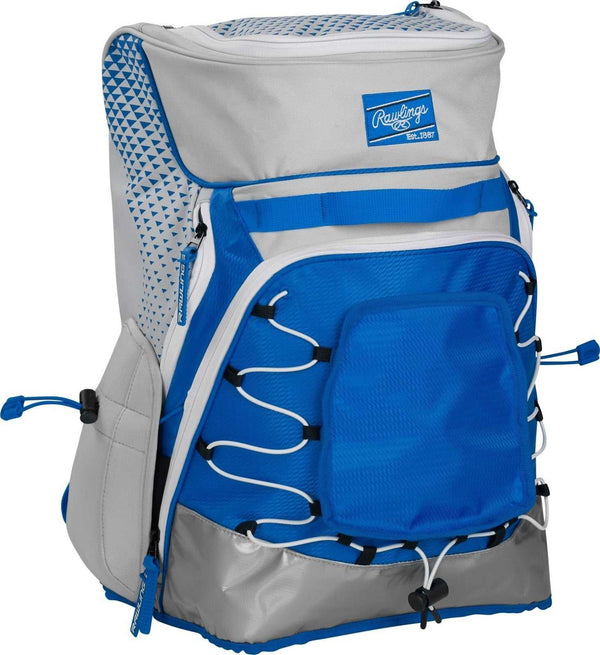 Rawlings R800 Softball Backpack - Gray Royal - HIT a Double