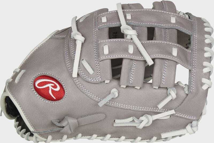 Rawlings R9 12.50" 1st Base Mitt R9SBFBM-17G - Gray White - HIT a Double - 3