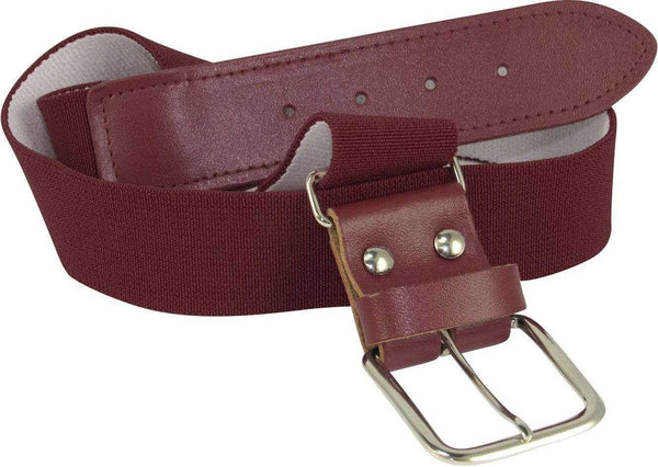 TCK Adjustable Elastic Baseball Belts - Maroon - HIT a Double