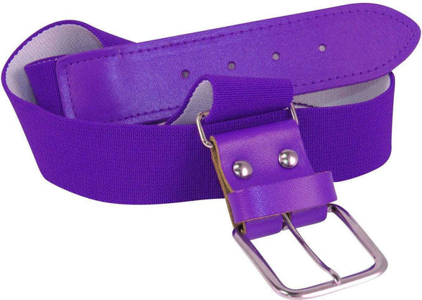 TCK Adjustable Elastic Baseball Belts - Purple - HIT a Double