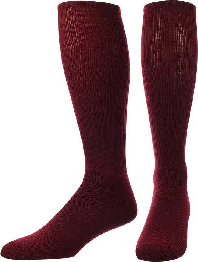 TCK All Sport Polyester Knee High Tube Socks - Cardinal - HIT a Double