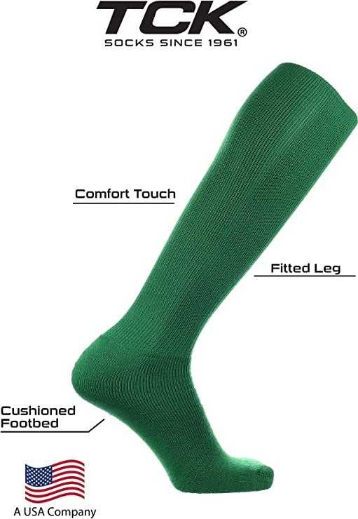 TCK All Sport Polyester Knee High Tube Socks - Kelly - HIT a Double