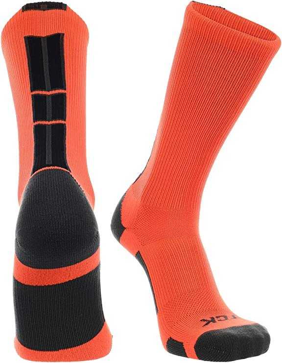 TCK Baseline 3.0 Athletic Crew Socks - Orange White - HIT a Double