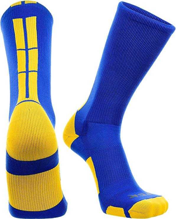 TCK Baseline 3.0 Athletic Crew Socks - Royal Gold - HIT a Double