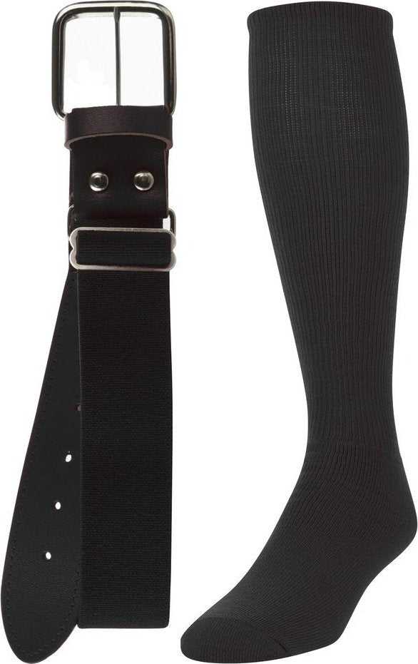 TCK Belt Knee High Sock Combo - Black - HIT a Double