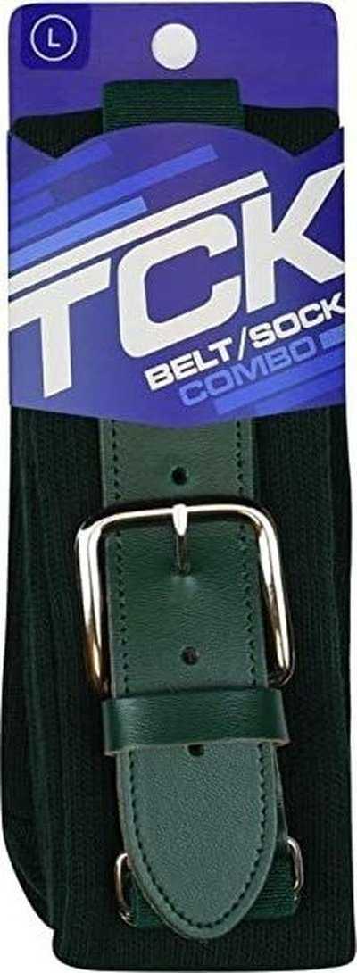 TCK Belt Knee High Sock Combo - Dark Green - HIT a Double