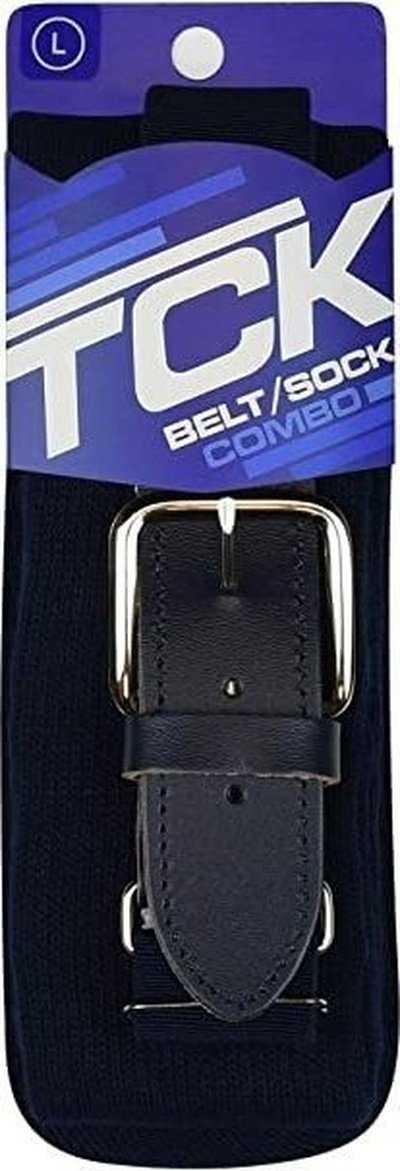 TCK Belt Knee High Sock Combo - Navy - HIT a Double