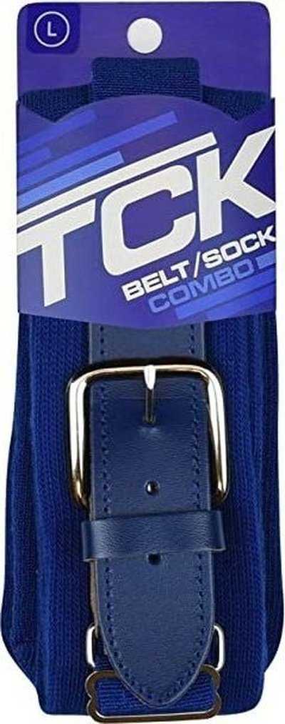 TCK Belt Knee High Sock Combo - Royal - HIT a Double