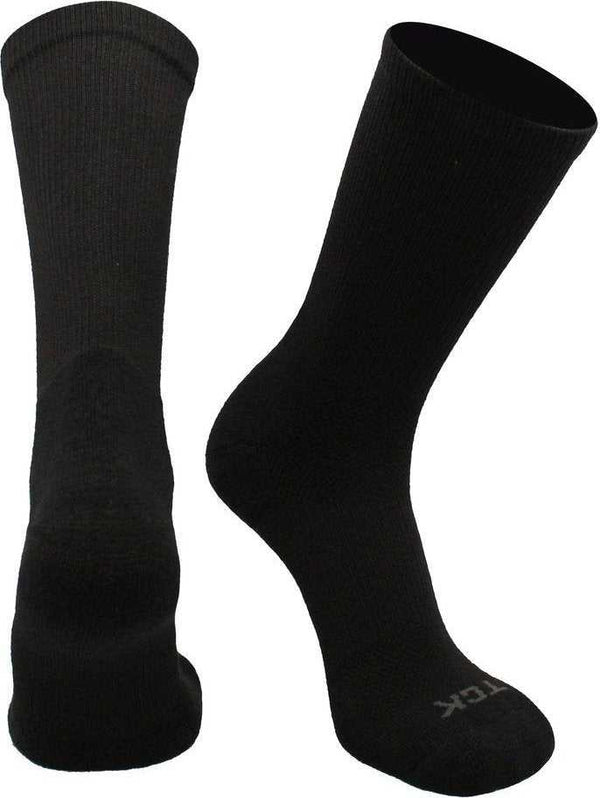 TCK Blister Resister Crew Socks - Black - HIT a Double