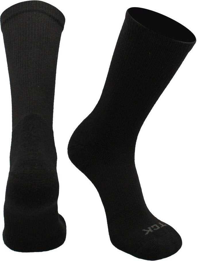 TCK Blister Resister Crew Socks - Black - HIT a Double